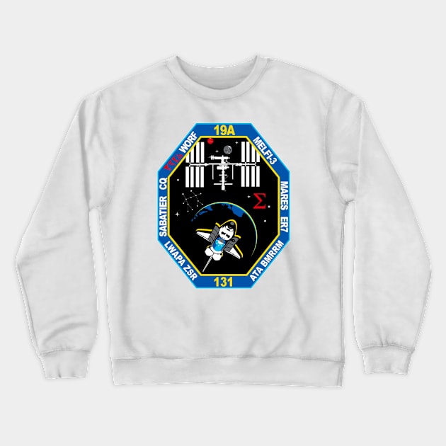 STS-131 Discovery Payload Team Patch Crewneck Sweatshirt by Spacestuffplus